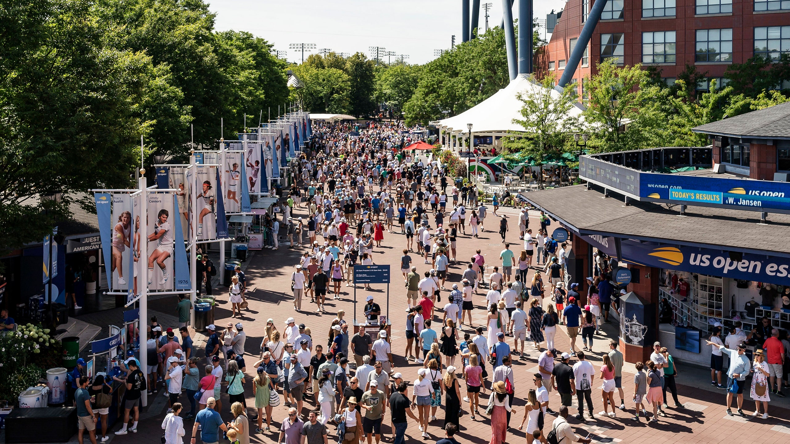 Fans attend the sixth day of the U.S. Open in New York on Saturday Sept. 3 2022.