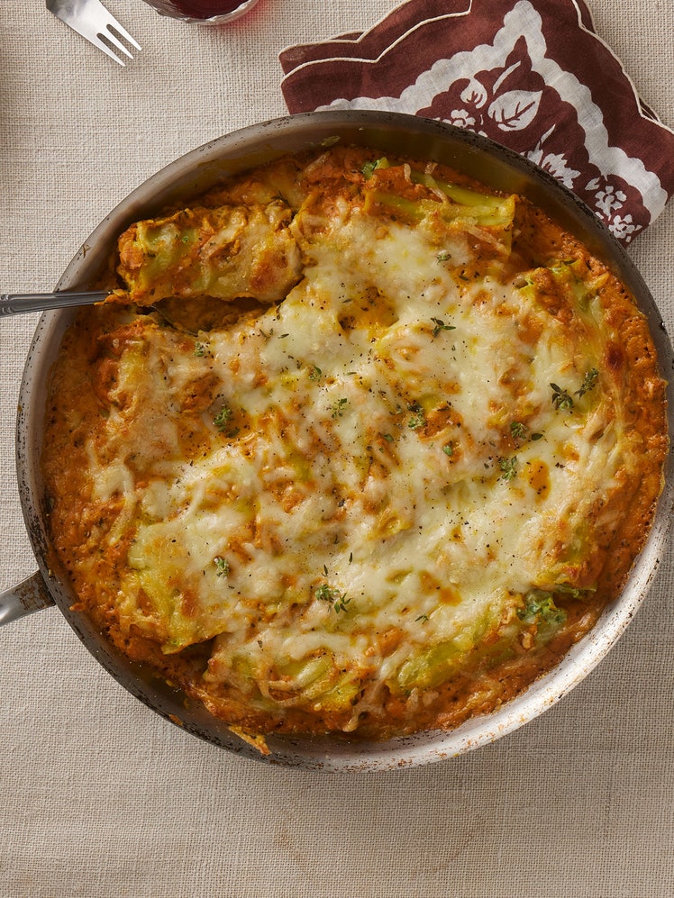 Pumpkin-Spinach Lasagna Roll-Ups